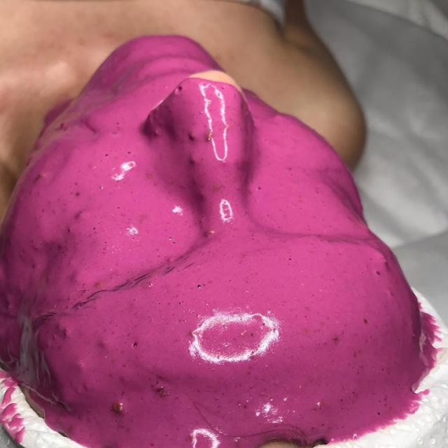 “ЖИВА” відновлююча альгінатна маска з маслом та м'якоттю граната