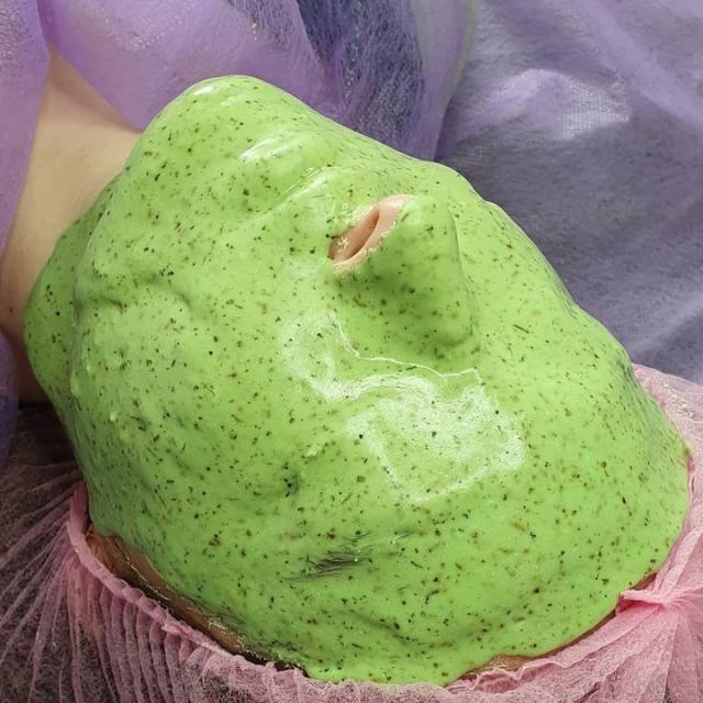 “ЖИВА” протизапальна альгінатна маска з чередою та чистотілом